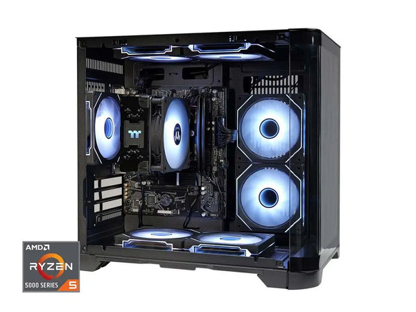 YEAH MAGIC Gaming Desktop AMD Ryzen 5 5600GT 3.9GHz 16GB(8G*2) DDR4 3200 1T NVME SSD ARGB 7 Fans, Windows 11 - WinSupport Tech