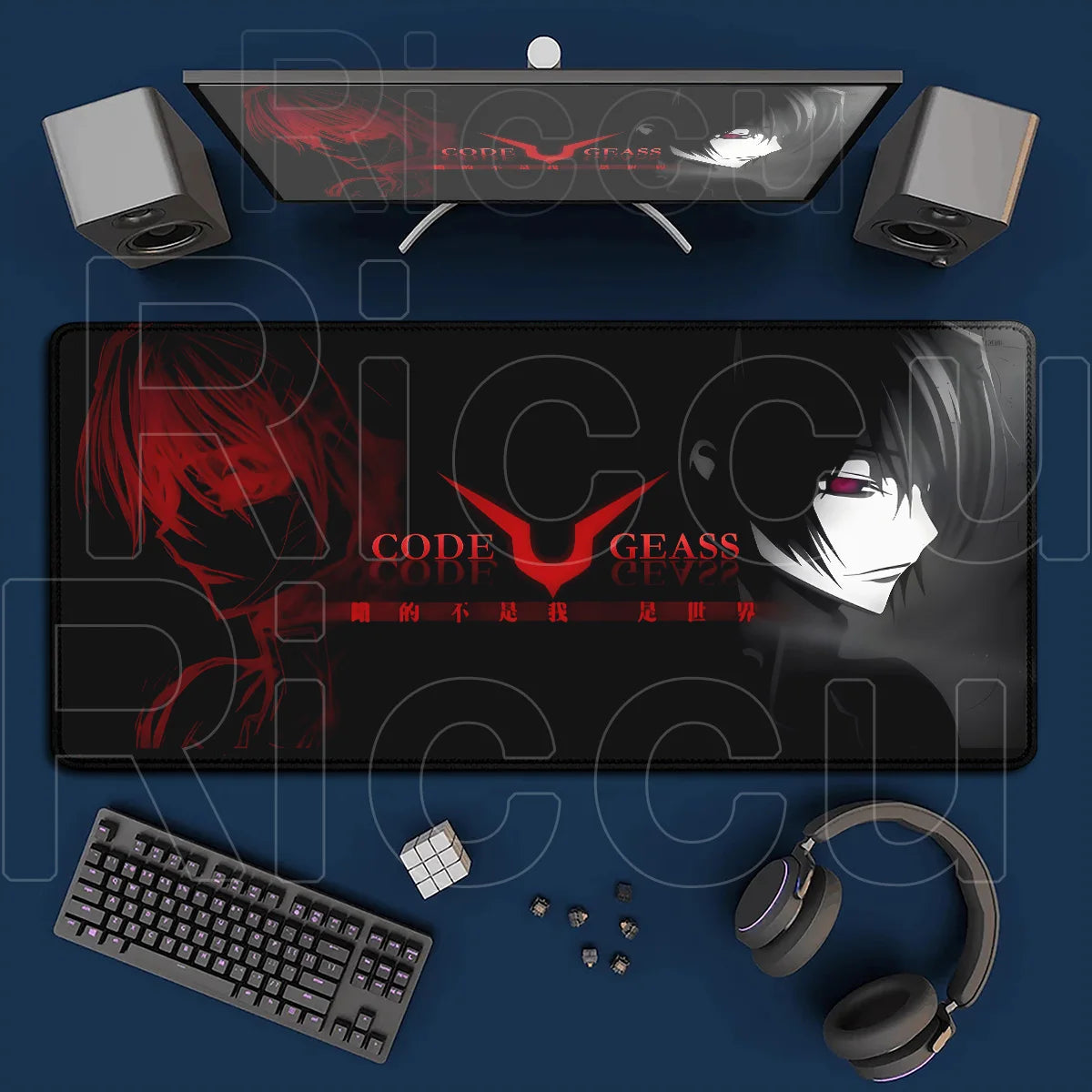 Code Geass Desk Mouse Pad XXL HD Printing Laptop Keyboard Mat Table Protector Carpet PC Gaming Accessories Lelouch CC Pretty Rug