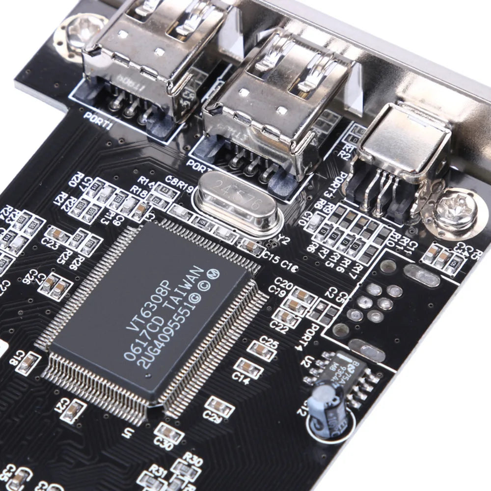 FireWire 1394a IEEE PCI-E PCI Express 1394 Controller Card Stable High Speed Data Transfer with Firewire Cable Pcie Control Card