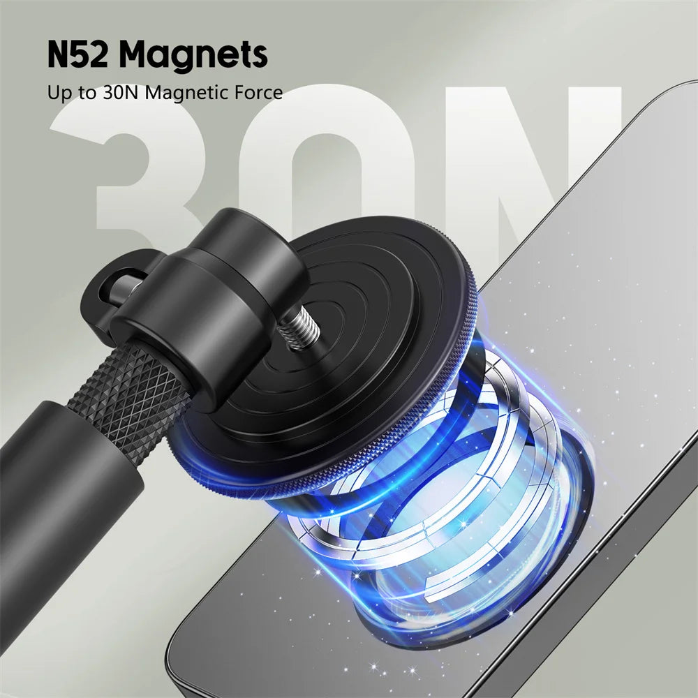 Golf BallHead Mobile Phone Magnetic Stand Outdoor Swing Fishing Insertion Photography Selfie Stick Hand Tools for Magsafe iPhone