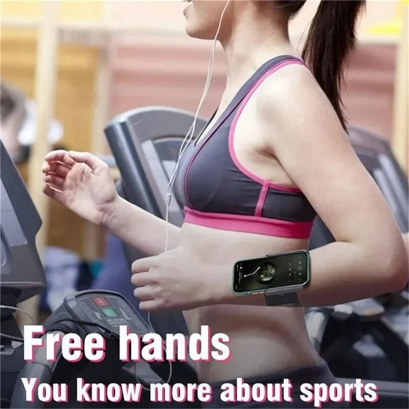 Running Sport Armbands Phone Holder For iPhone 16 15 14 13 12 Pro Max 14 Plus Samsung S24 Ultra Xiaomi Arm Band Bracket GPS Clip