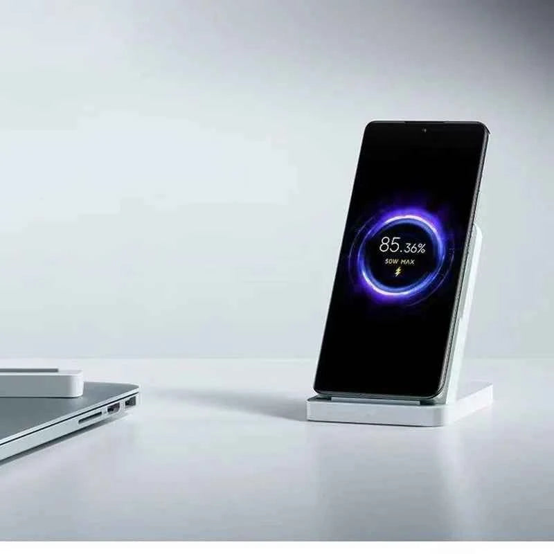 Xiaomi Mi 50W Wireless Charger Pro Vertical Air Cooling Fast Charging For Xiaomi 17/15/14/13/12 Series For iPhone Series