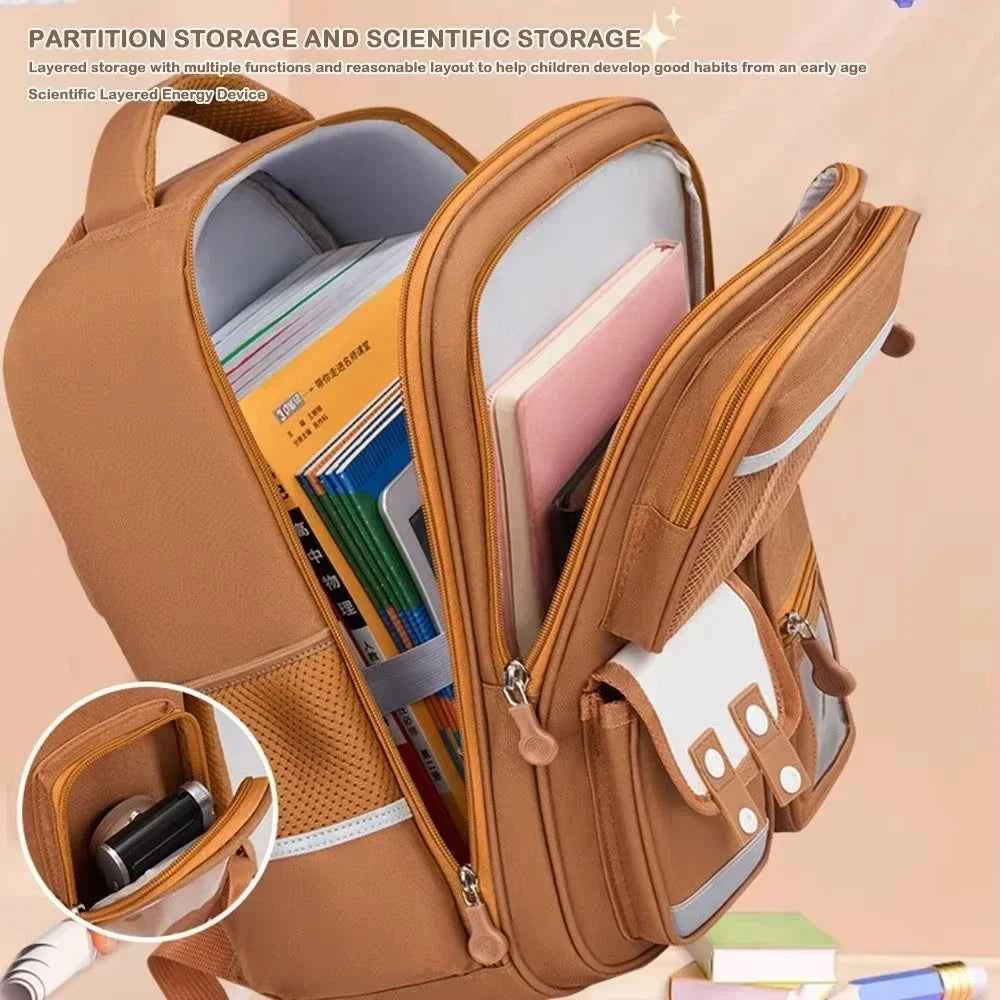 Capybara School Bag Waterproof Backpack Large Capacity Alleviate Burden Protecting Spine Widen Straps Backpack for Students Gift