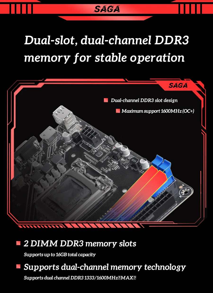 H81 Motherboard SOYO DDR3 LGA 1150 RAM 16GB Support I3 I5 I7 Nvme NGFF M.2 Slot VGA HDMI-Compatible RJ45 Gaming Mainboard