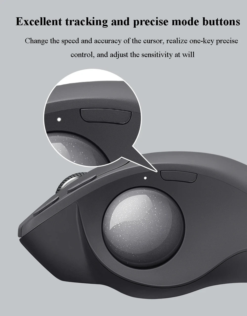 Mouse Logitech MX ERGO S Ergonomic Mouse Trackball Mouse Wireless Bluetooth Quick Charging with Unifying Receiver Office work