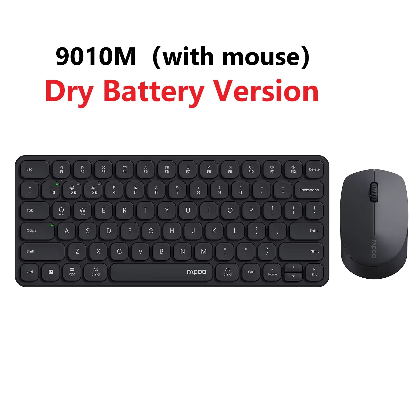 Rapoo 9010M Multi-Device Wireless Bluetooth Keyboard Mouse Set 2.4G/Bluetooth 5.0/4.0 Keyboard and Mouse Combo Support 4 Devices
