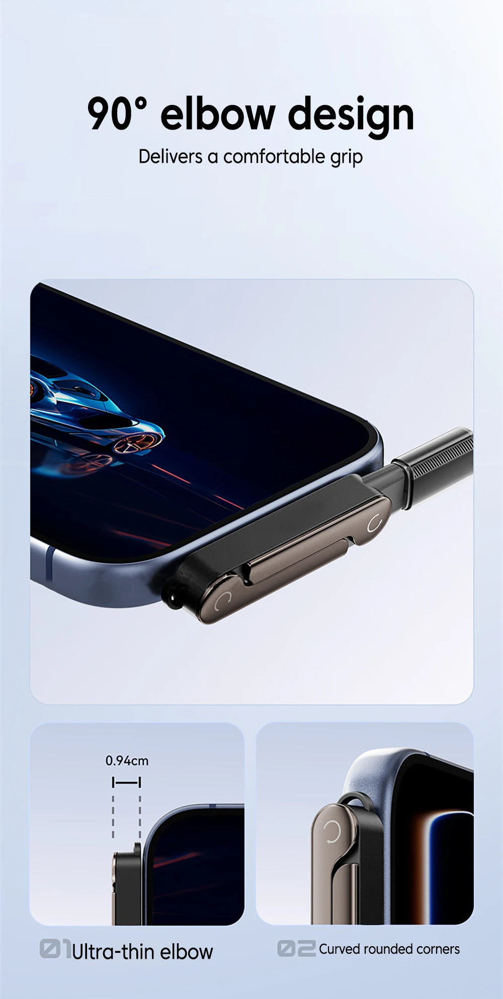240W 2 in 1 Portable Foldable Phone Stand Fast Charging OTG Type-C Male to USB-C Female Converter For iphone17 16 Samsung