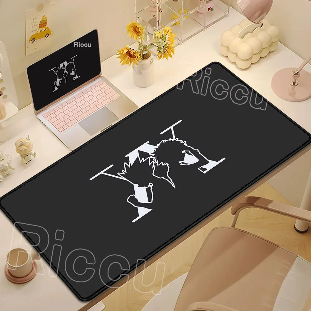 New Hxh Large Mousepad Hunter X Hunter Mouse Pad XXL Gaming Accessories Office Gamer Keyboard Desk Mat Non-Slip Laptop Anime Rug