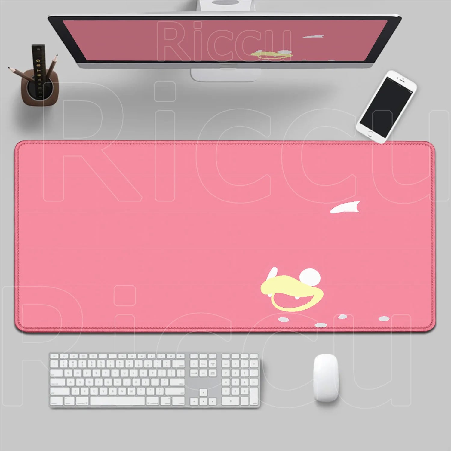 HD 900x400 Rubber Large PC Mousepad Gaming Mouse Pad Accessories Pikachu Slowpoke XXL Desk Keyboard Mat Computer Laptop Mausepad