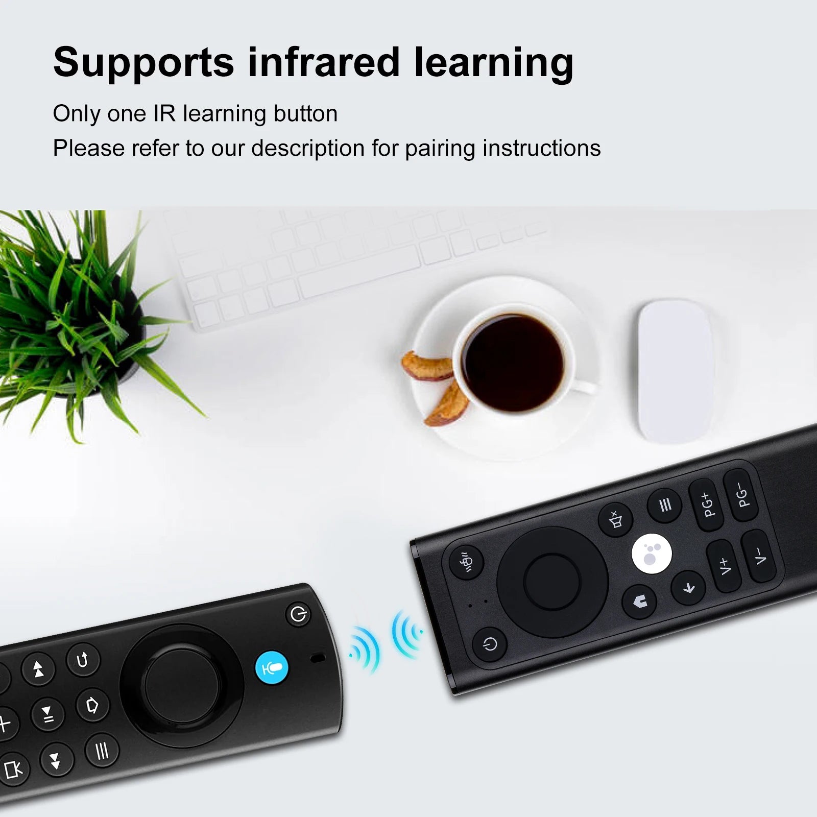 IPazzPort Mini 2.4G/BT Remote Wireless Air Mouse Keyboard