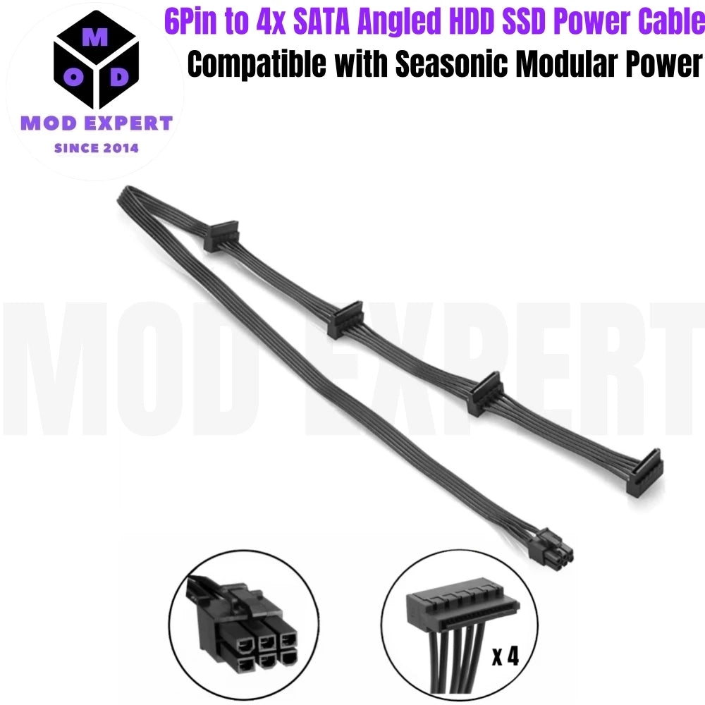 Modular Power Cable for Seasonic X-850, X-750, X-650 KM3 Power, GPU PCIe 8Pin 6+2Pin, CPU 4+4Pin, SATA Molex IDE 4Pin, 24Pin Net