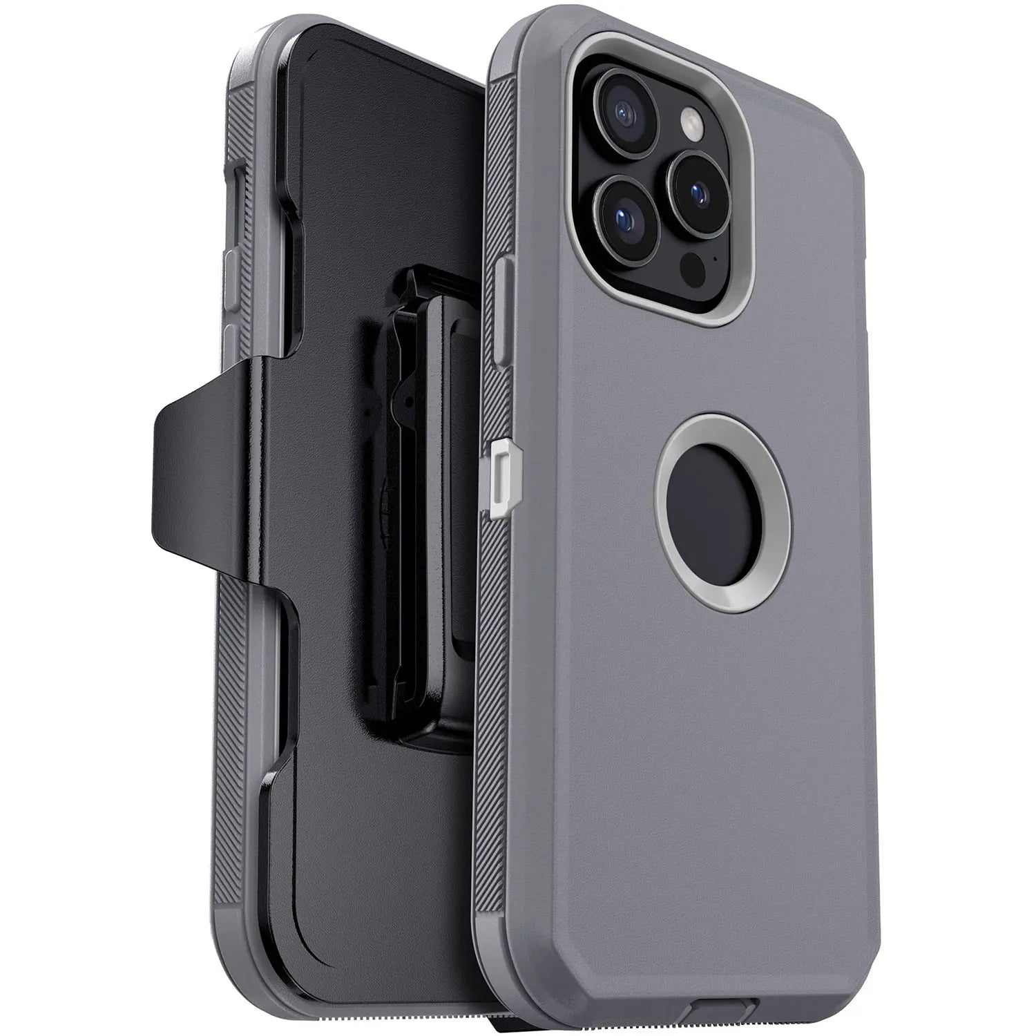 For iPhone 14/14 Plus/14 Pro Shockproof Phone Case Rugged Hybrid Heavy Duty Soft Protective Cover With Belt Clip