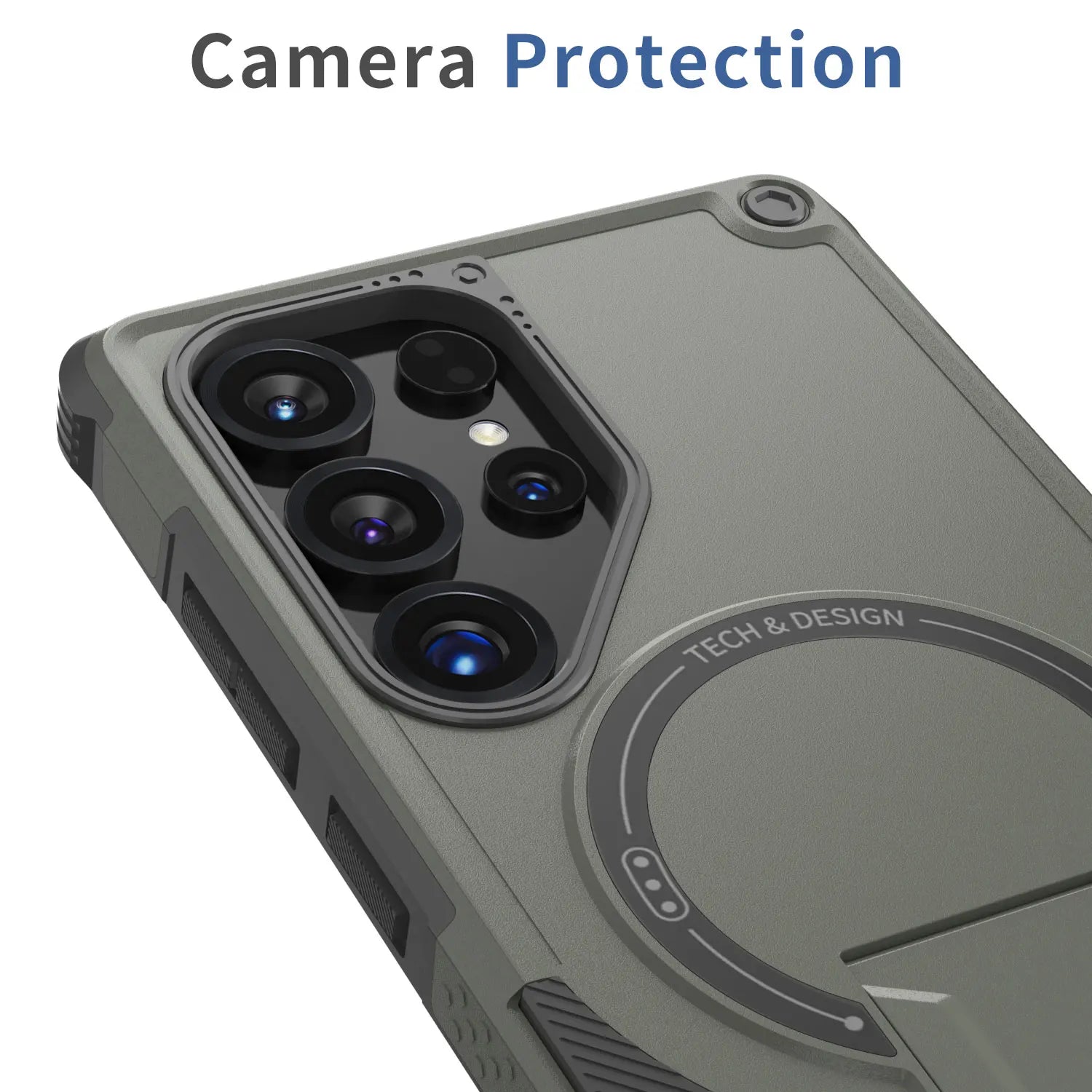 For Samsung Galaxy S25/Plus/Ultra/S25 Edge/S24/Plus/S24 Ultra Phone Case Shockproof Heavy Duty Kickstand Cover With Lanyard
