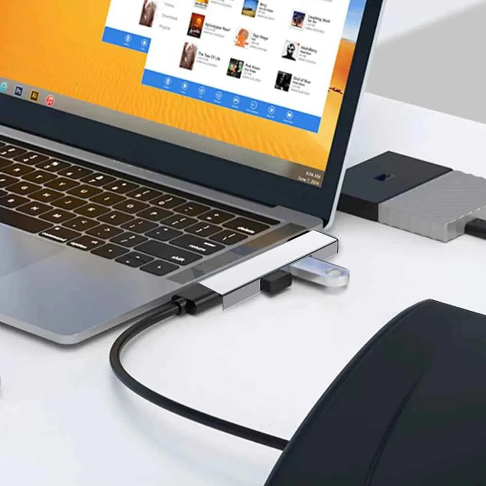 3 in 1 USB Docking Station OTG USB 3.0/Type-C 3.0 To 3 USB USB HUB Type C HUB Speed 5.0Gbps 3 Port for PC Computer Laptop