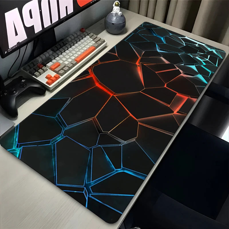 New Cool Geometric Pattern 3D Mouse Pad Computer Laptop Mouse Pad Office Large Gaming Mousepad Rubber Bottom Non-Slip Desk Mat