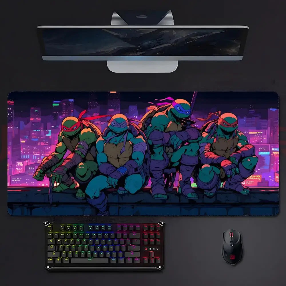 anime classic Teenage M-Mutant N-Ninja Turtles TMNT Mouse Pad Mousepad Large Gaming LockEdge Thickened PC Table Desk Mat
