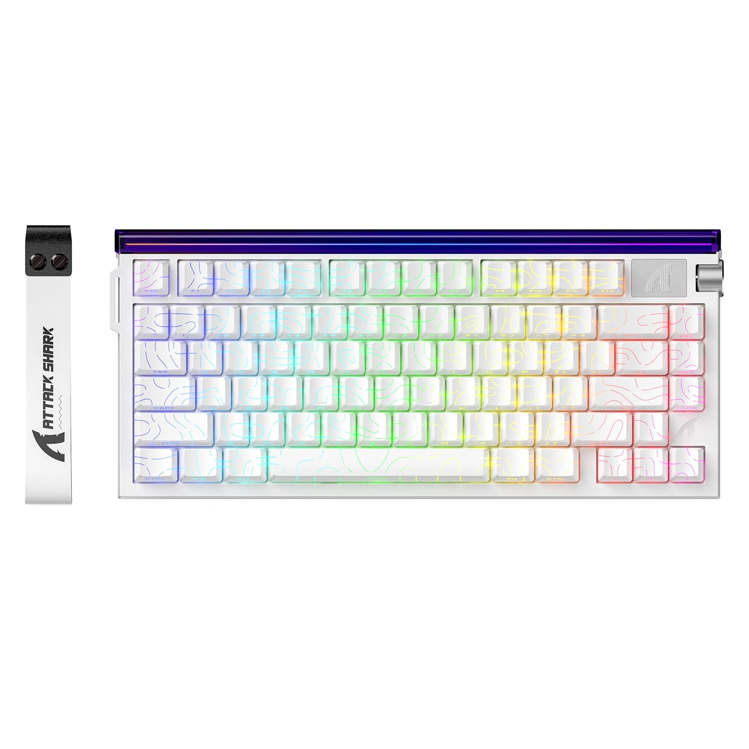 ATTACK SHARK R85 HE Wired 75% Hall Effect Rapid Trigger Mechanical RGB Gaming Keyboard with 8K Polling,0.05mm RT Accuracy