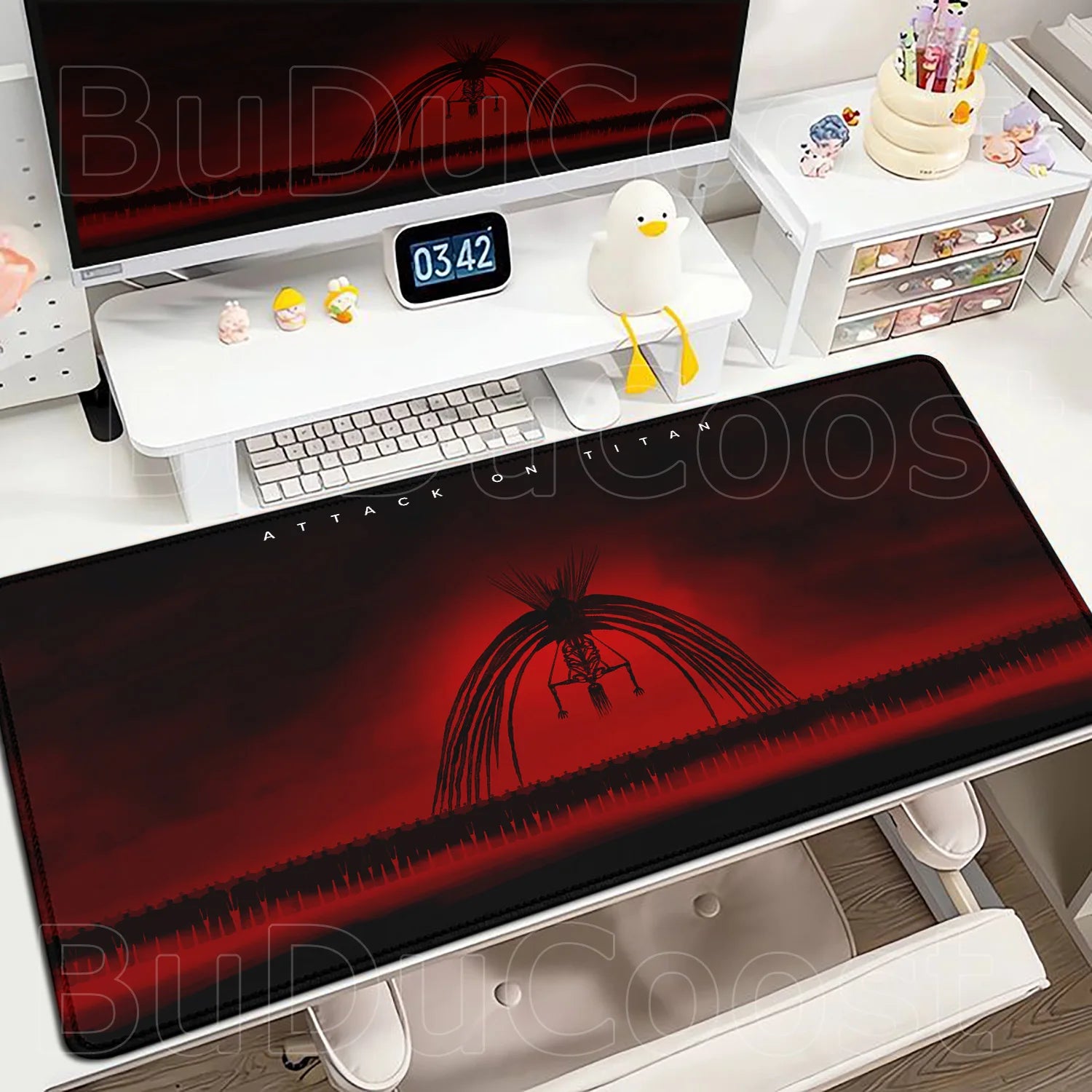 New Mousepad Anime Attack on Titan Mouse Pad Gaming Accessories PC Keyboard Large Rubber Non-slip Desk Mat Computer Table Carpet