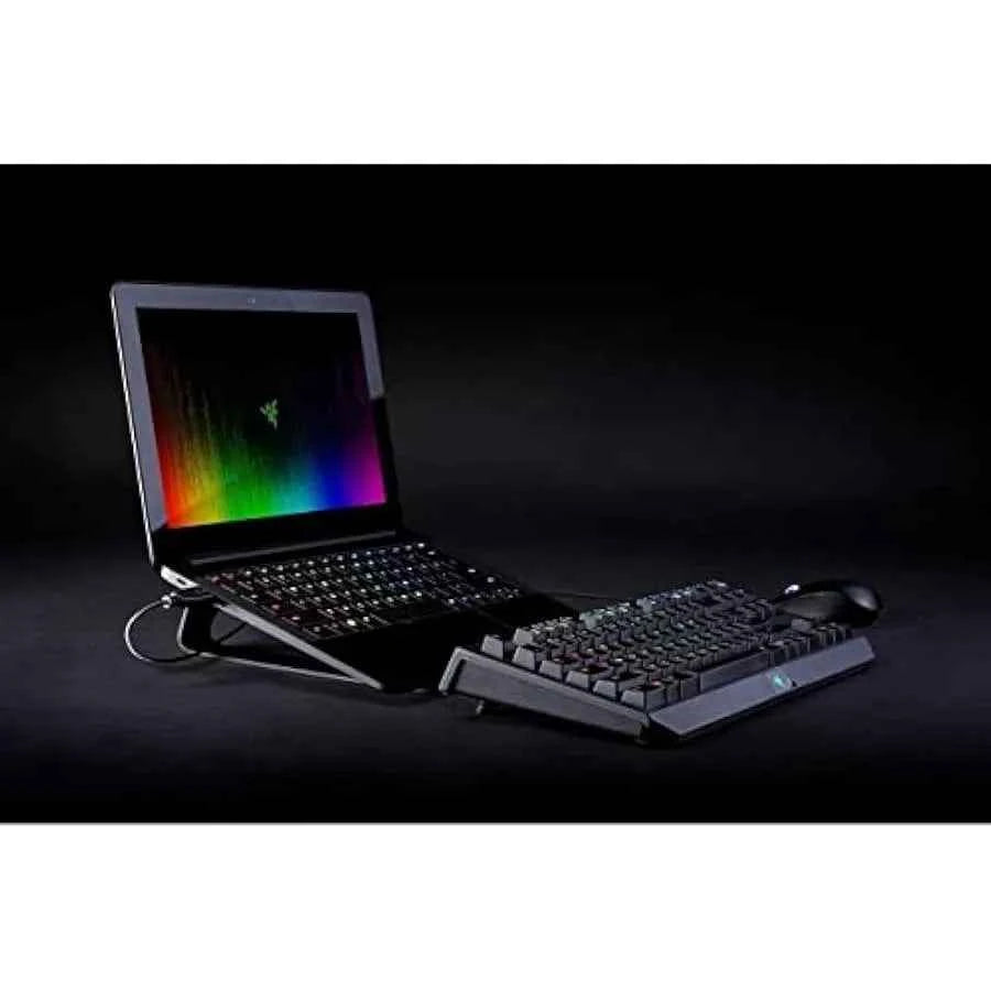 Razer Laptop Stand: Ergonomic Design - Anodized Aluminum Construction - Black