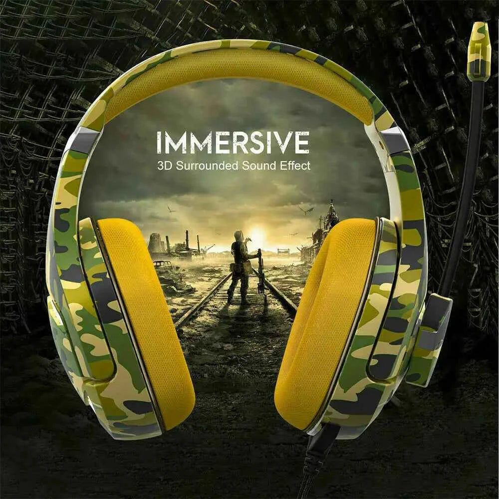 ONIKUMA K1B Pro Camo Elite Stereo Gaming Headset for PS4, Xbox, PC and Switch Brand new