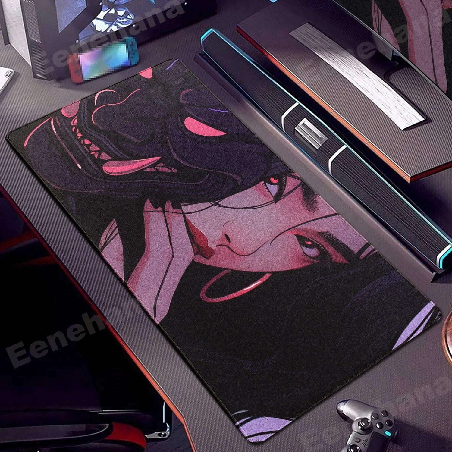 Janpanese Mask Girl Mouse Pad 90x40CM non-slip Gaming Mousepad Gamer E-Sports Mouse Mat Game Mechanical Keyboard XXL Desk Mat - WinSupport Tech