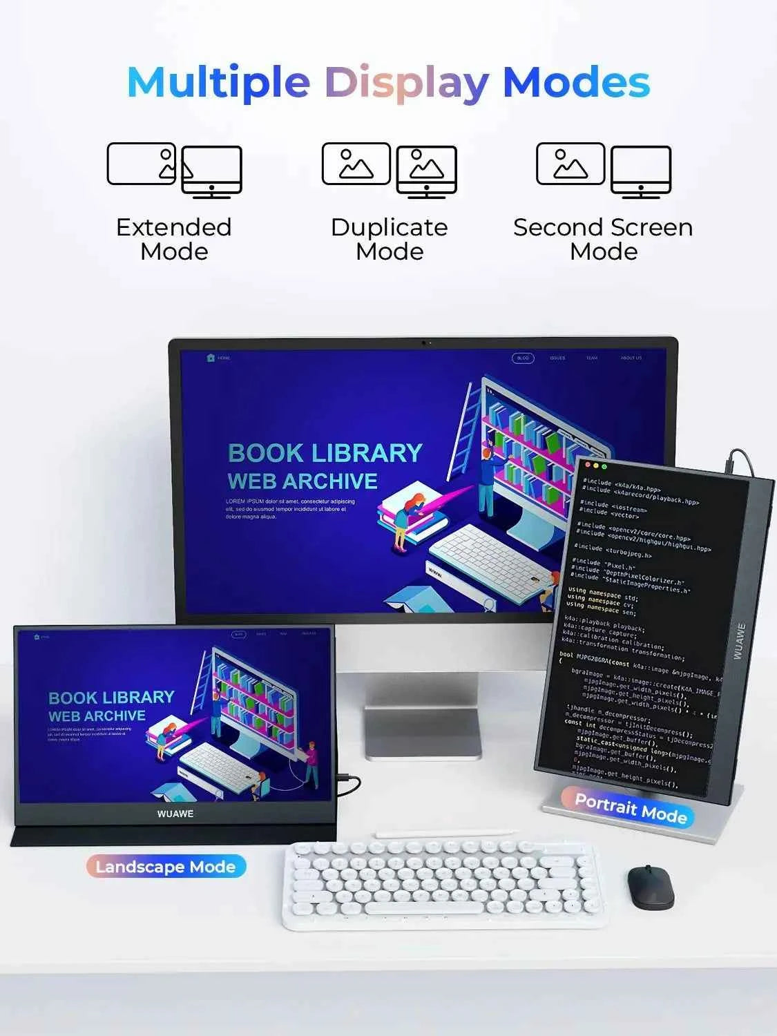 2024 New HDRinch Portable Monitor Laptop, 15.6-inch 1080p72 NTSC 100 sRGB USB C HDMI Travel External Second Computer Screen HDRi