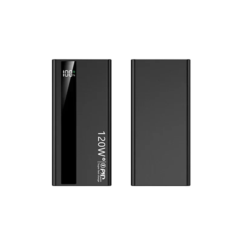 Lenovo 120W 500000mAh Capacity Power Bank Portable Super Fast Charging LED Digital Display External Battery for iPhone Samsung