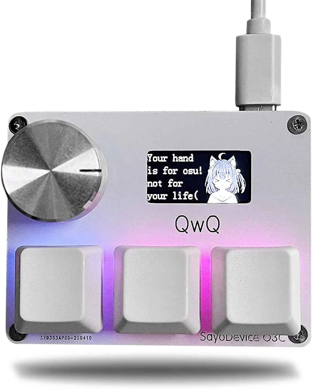 BTXETUEL Magnetic Switch Mini Mechanical Keyboard (USB-C, RGB, 0.96