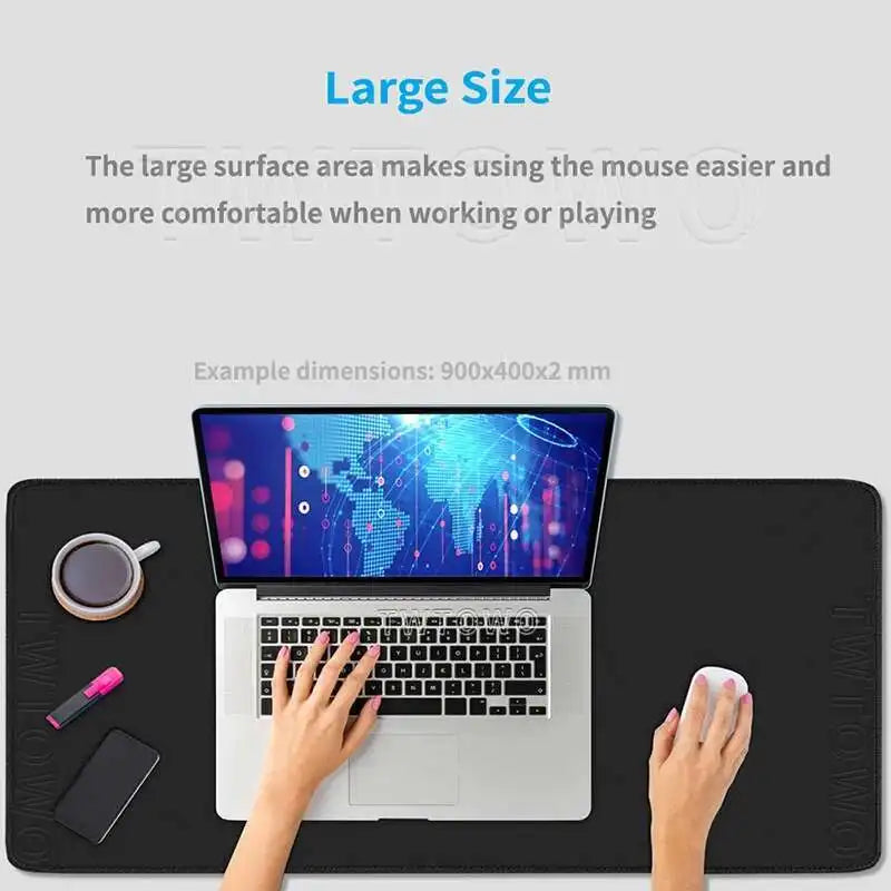 Black Moon Night Mouse Pad Gaming printon demand Custom Large HD Mousepad XXL keyboard pad Office Soft Carpet Table Mat Mice Pad