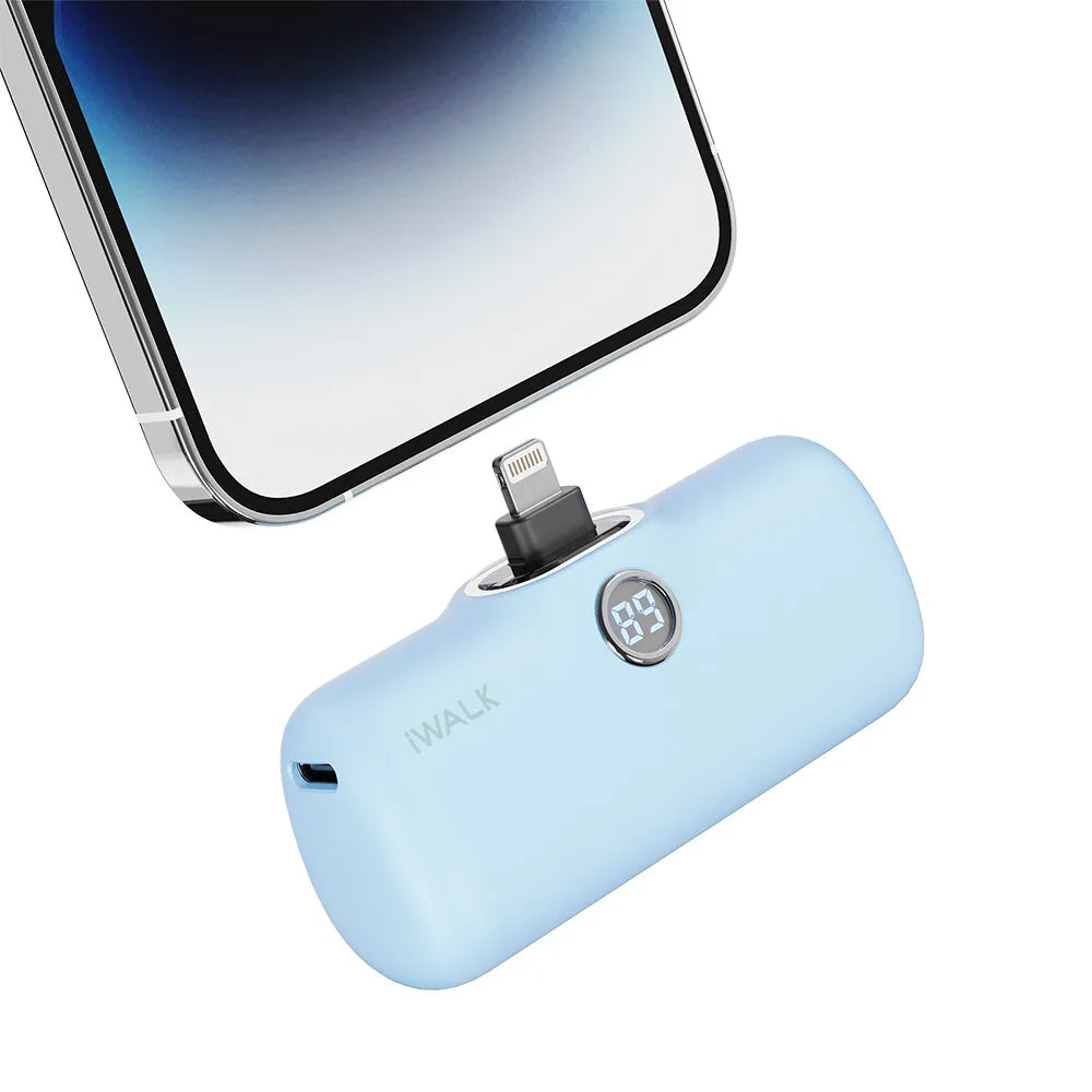IWALK Capsule Power Bank Mini Portable Wireless Backup Battery Fast Charging Power Supply 4800mAh Suitable for iPhone Lightning