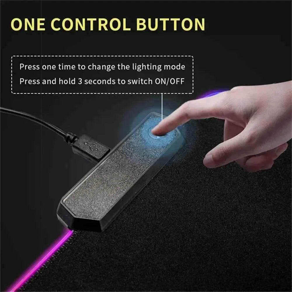 LED D-dayzs Mouse Pad Large RGB Mouse Pad XXL LED Mouse Mat Mousepads Table Pads Keyboard Mats Desk Rug with Backlit Gaming Mats