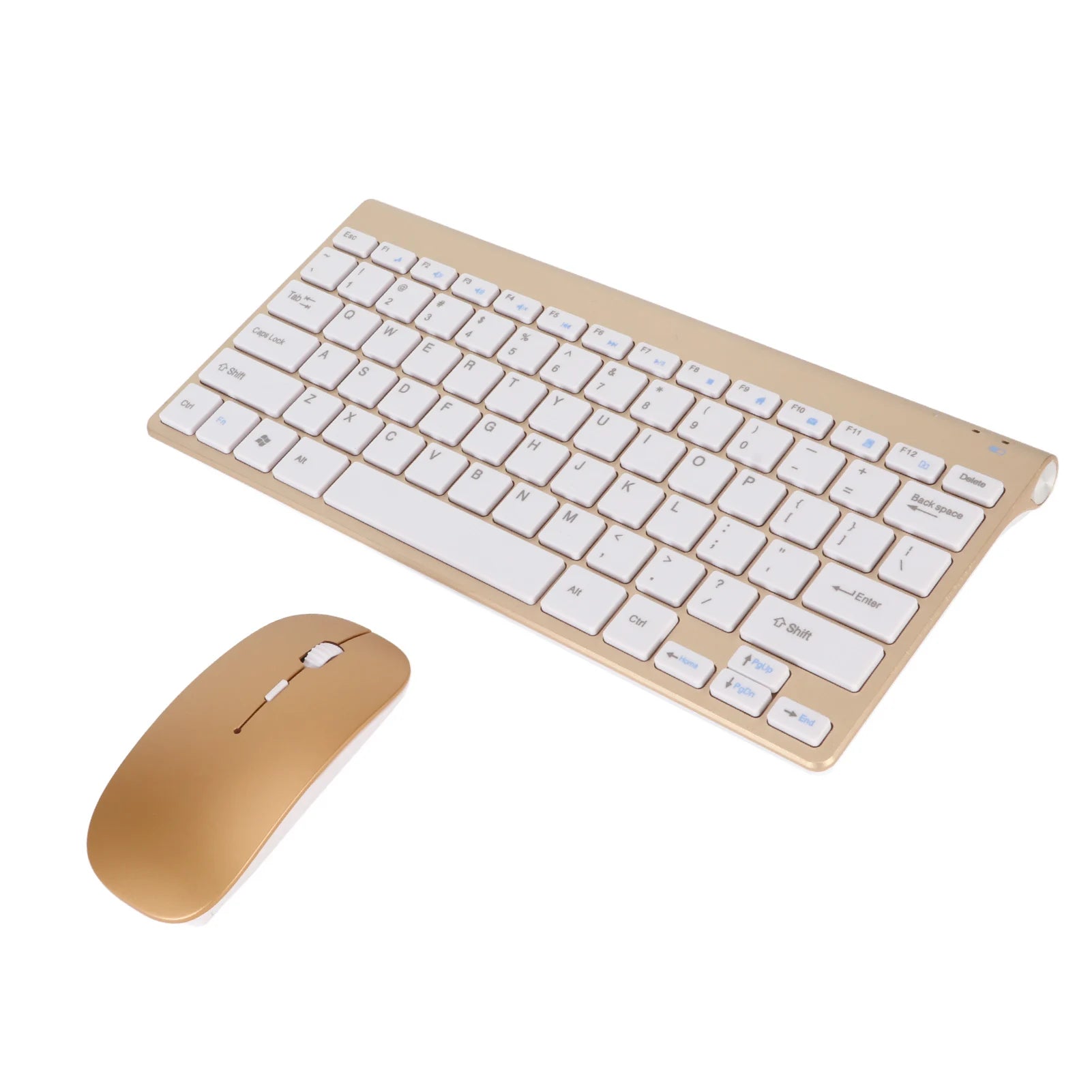 2.4G Wireless Keyboard Mouse Kit Slim Silent Smart Wireless Keyboard Mouse Set with USB Receiver For Home PC Laptop