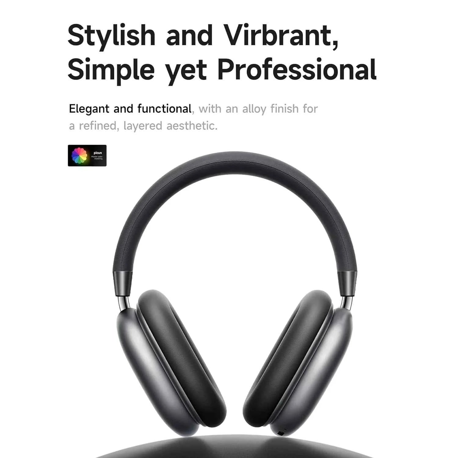 Wireless Bluetooth Gaming Headset Over Ear with Mic, Deep Bass Stereo Audio Headphones for PC Mobile Music