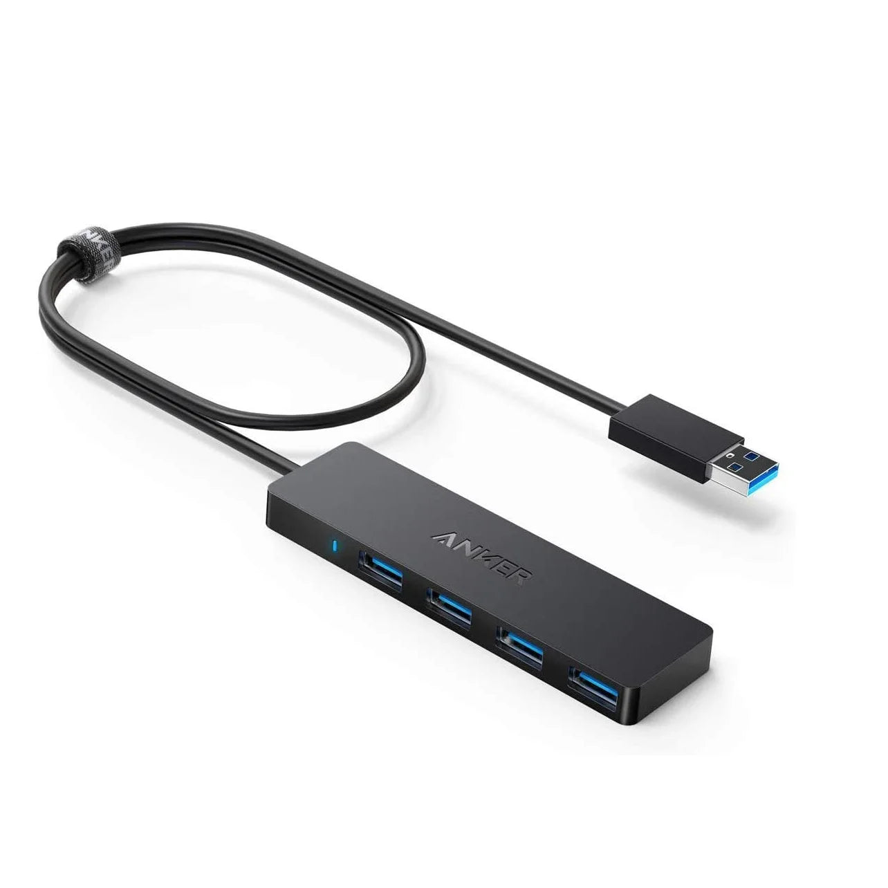 Anker 4-Port USB 3.0 Hub Ultra-Slim Data USB Hub with 2 ft Extended Cable SuperSpeed Data