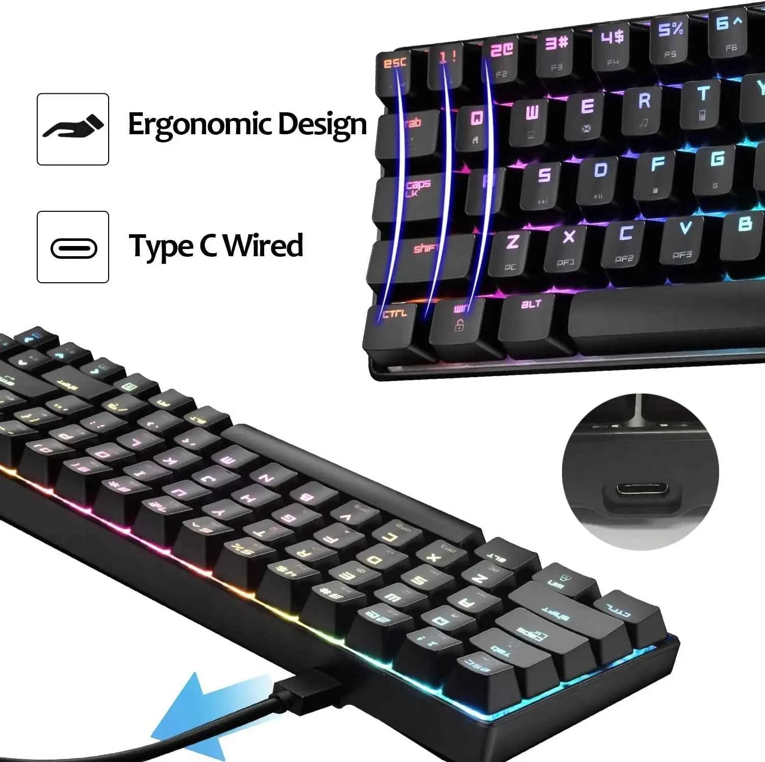 MAMBASNAKE x ZIYOULANG MK14 Wired Gaming Keyboard