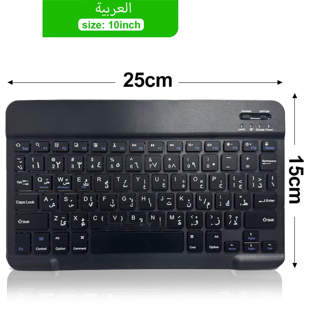 EMTRA Bluetooth Wireless Keyboard Mouse For Samsung Xiaomi Huawei Tablet For iPad Air Mini 5 Pro Spanish Korean Russian Keyboard