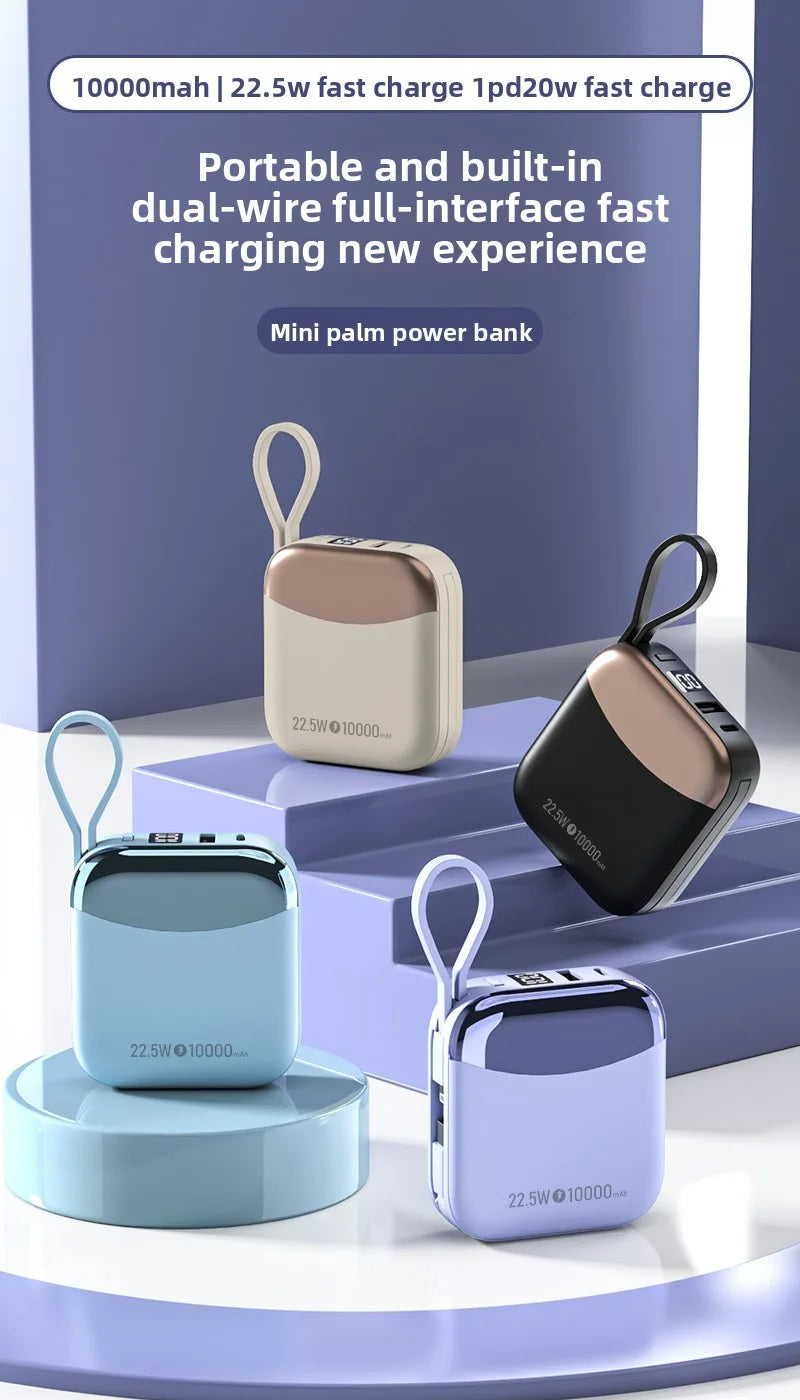 10000mAh Mini Power Bank  Fast Charge Powerbank CCC Chinese Certification External Battery for iPhone Xiaomi Huawei Samsung