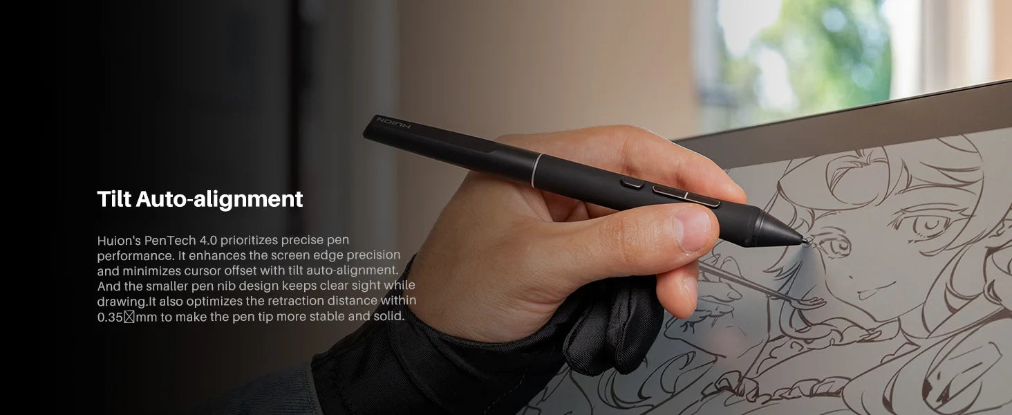 Huion Kamvas 22 Gen 3 New Graphics Tablet 2.5K Screen 90Hz Display PenTech 4.0 16K Pressure Stylus Canvas Glass 2.0 for Drawing