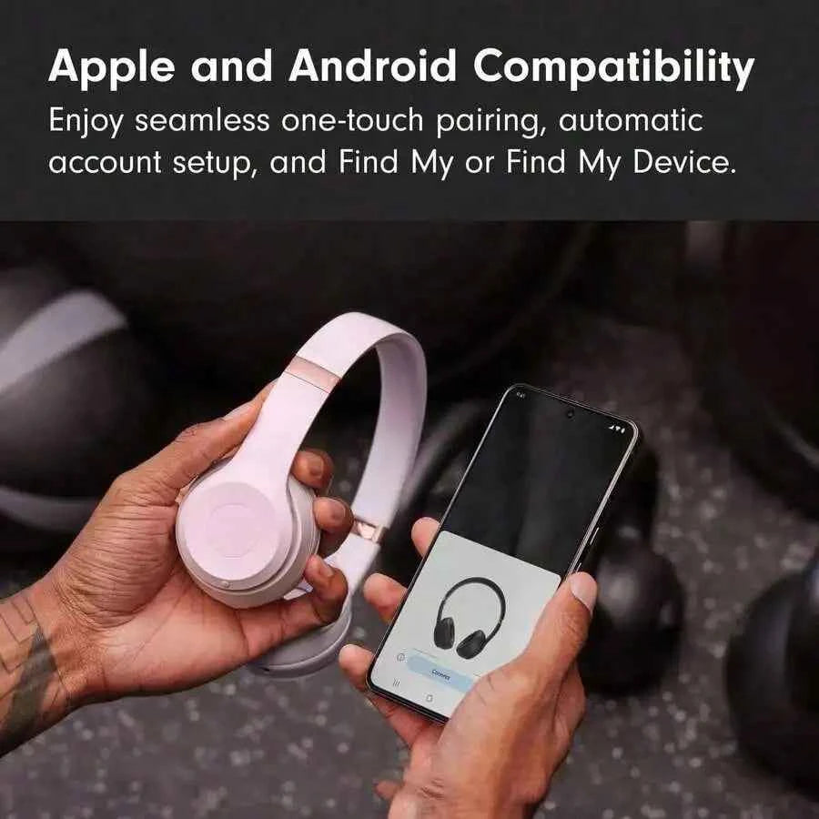 Wireless On-Ear Headphones, ANC Active Noise Cancellation, 50 Hours Long Battery Life, Compatible with Android Devices