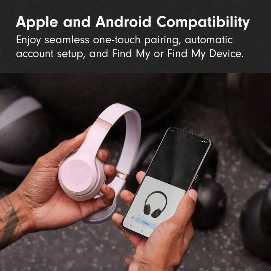 Wireless On-Ear Headphones, ANC Active Noise Cancellation, 50 Hours Long Battery Life, Compatible with Android Devices