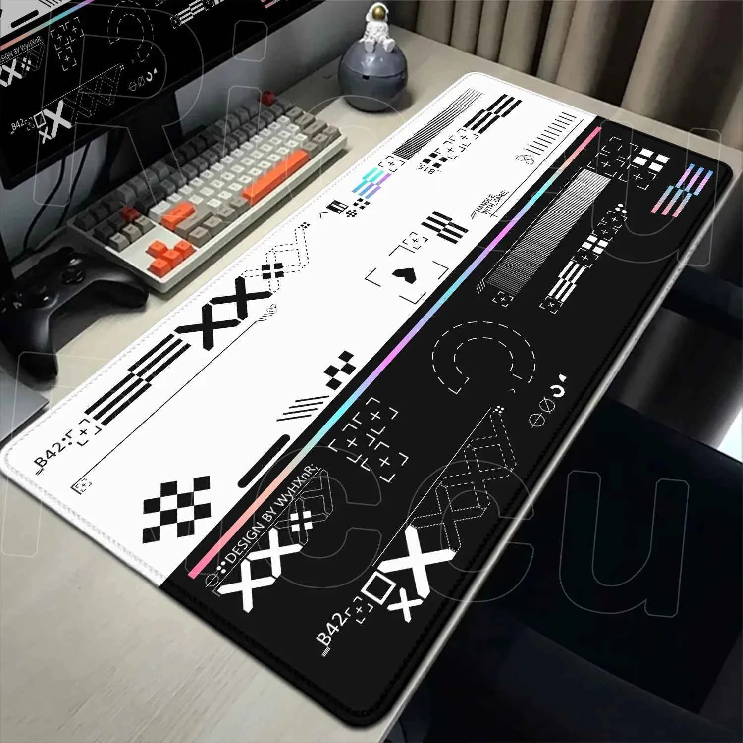 Cartoon Mouse Pad Pink CSGO Print Stream Gamer Mousepad 400x900mm Antislip Keyboard Mouse Mats Rubber Deskmat Gaming Accessories