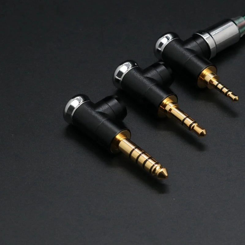 ivipQ 26AWG 7N OCC Palladium Plated L-type Modular Plugs 3-in-1 Earphone Upgrade Cable With MMCX/2PIN/0.78mm/QDC/N5005 For AKG