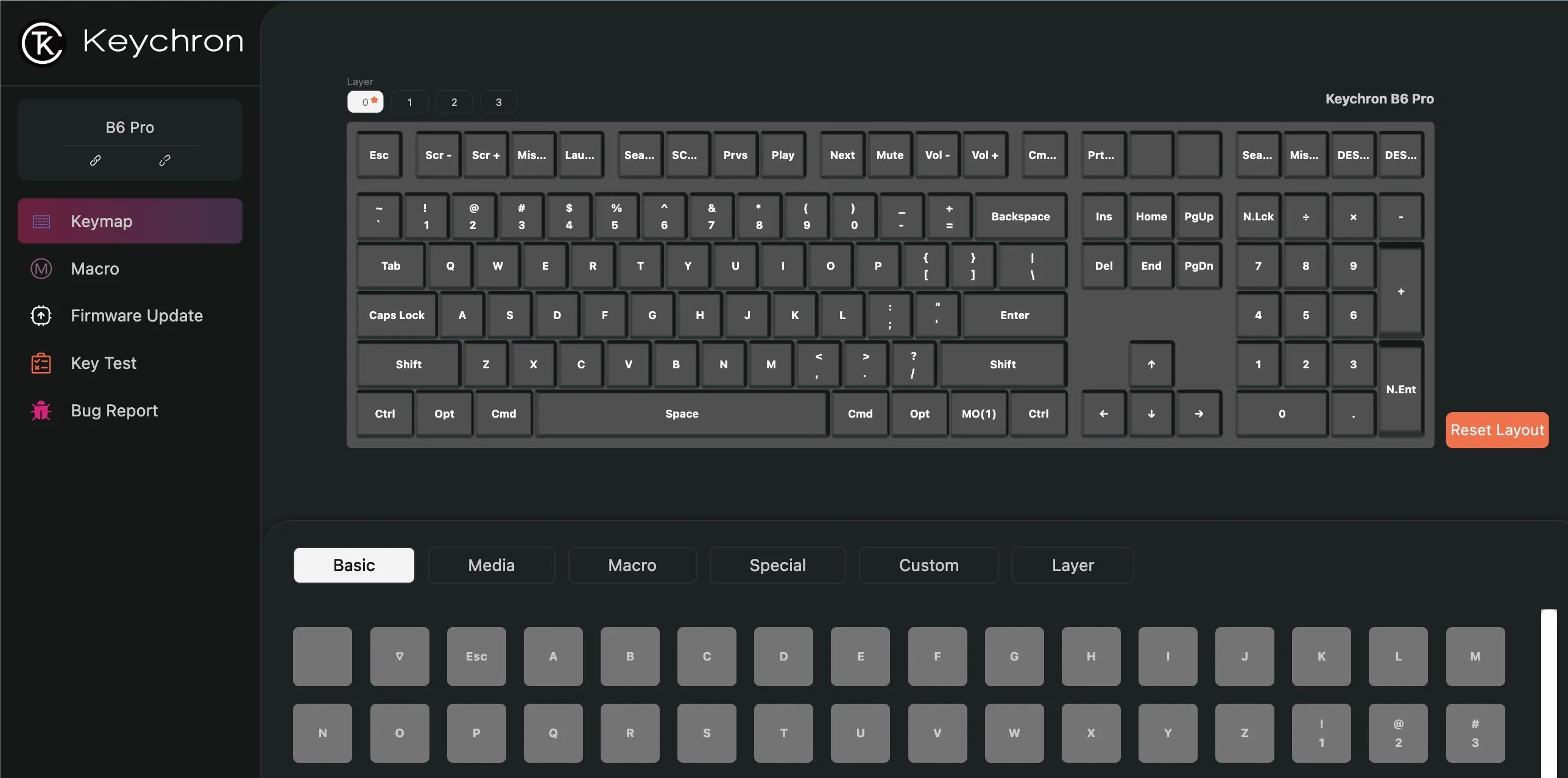 Keychron B6 Pro ZMK Ultra-Slim Wireless Keyboard Full Size Portable Lightweight 2.4GHz & Bluetooth Connections