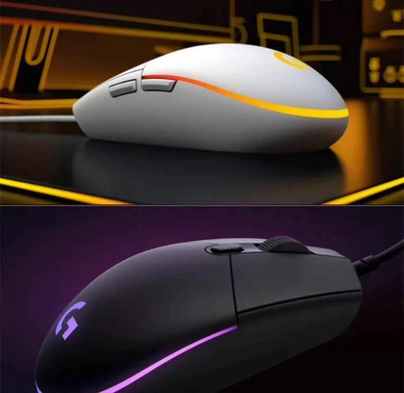 Logitech (G) G102 Gaming Mouse RGB Mouse Lightweight Design 200-8000DPI G102 Second Generation Ergonomic Mouse Computer Mouse