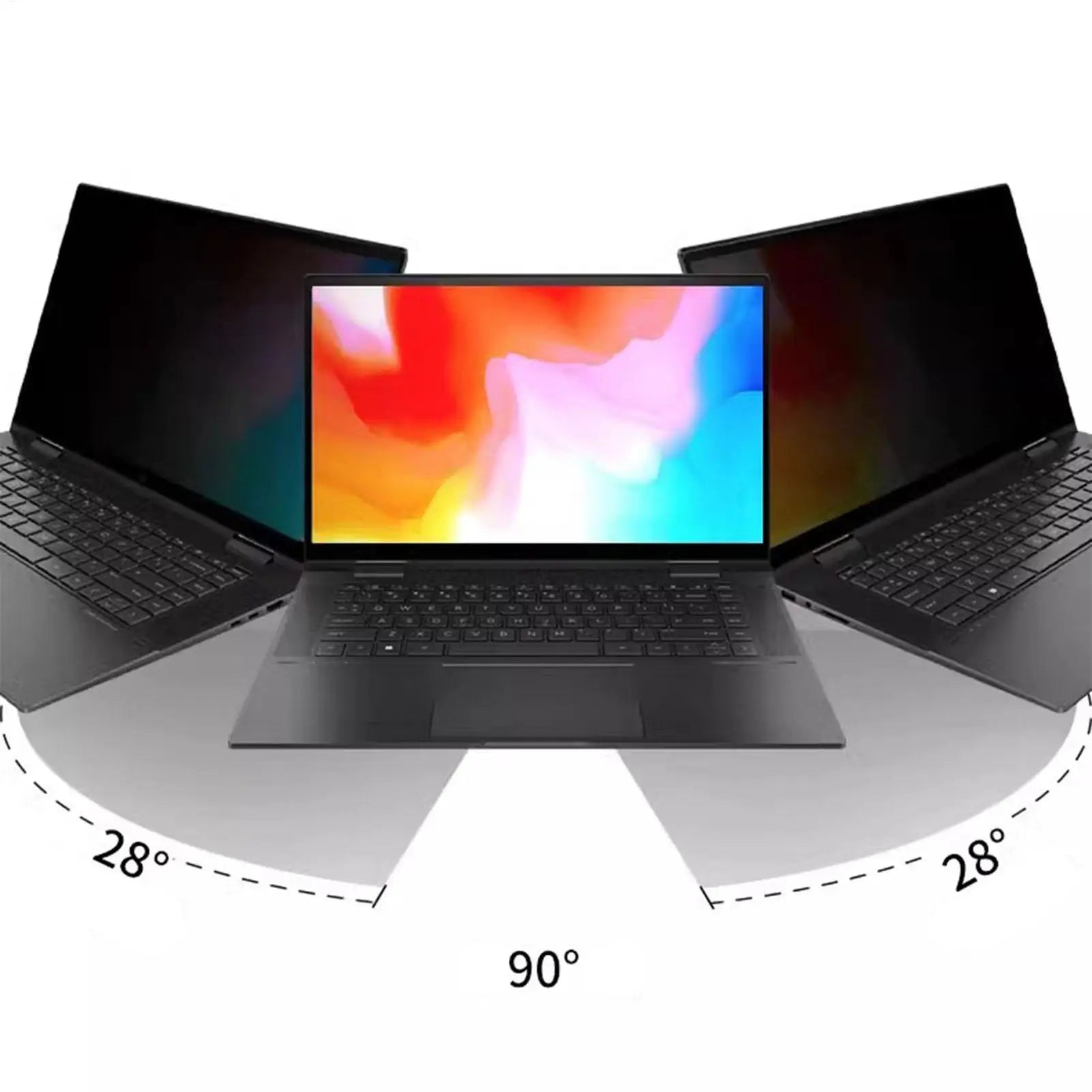Privacy Screen for Laptop Computer Screen Privacy Shield Removable Anti-Scratch Protector Film for Computer Monitor and Laptop