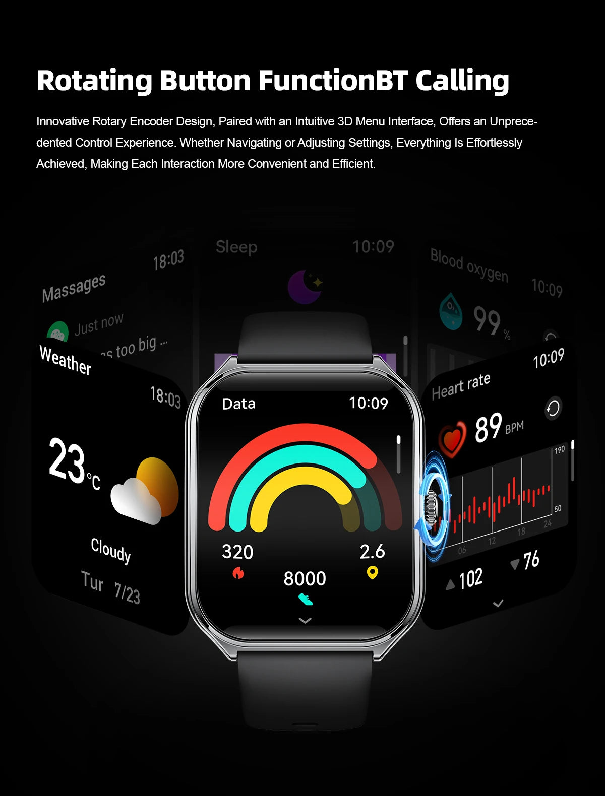 New Ultra Thin Smart Watch men 1.96