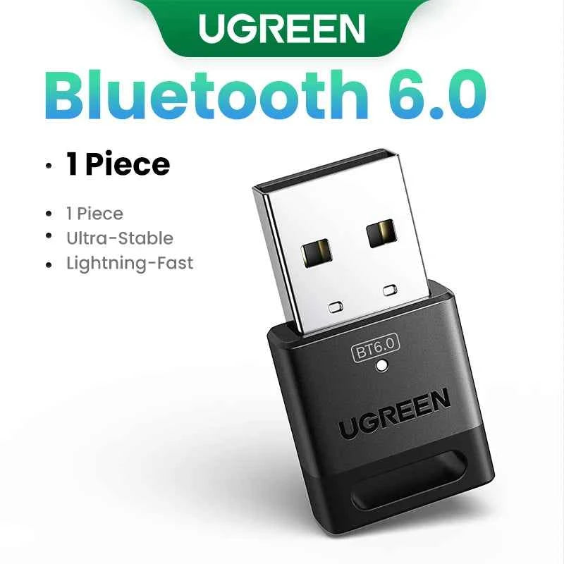 USB Bluetooth Adapter, Bluetooth 6.0 Dongle for PC Windows 11/10/8.1, Bluetooth Receiver & Transmitter for Keyboard/Mouse