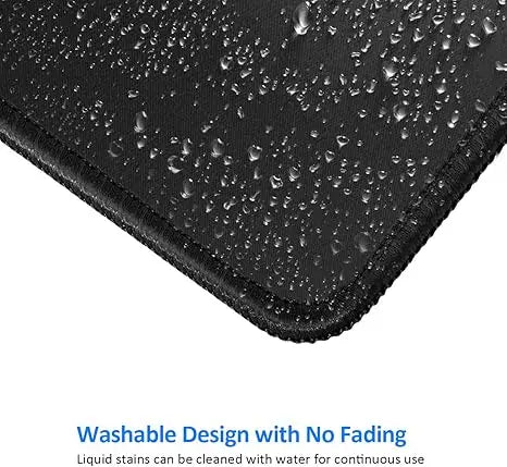 Premium-Textured Washable Mouse Pad with Non-Slip Rubber Base 10.2 X 8.3 Inch Computer Mousepad with Stitched Edges for Gaming Office Home Use