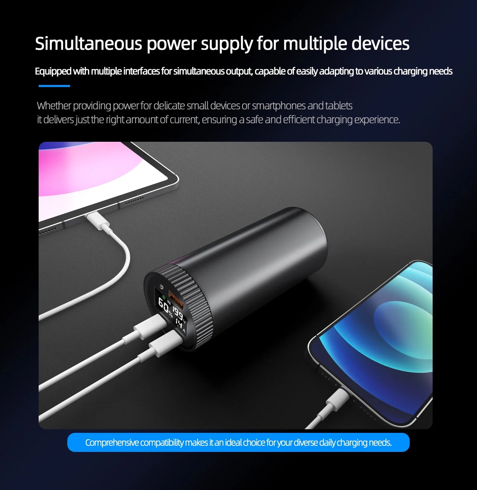 Super Fast Charging Mobile Power Bank battery Removable/Replacement Kit for 4680 Battery 5V 9V 12V Output