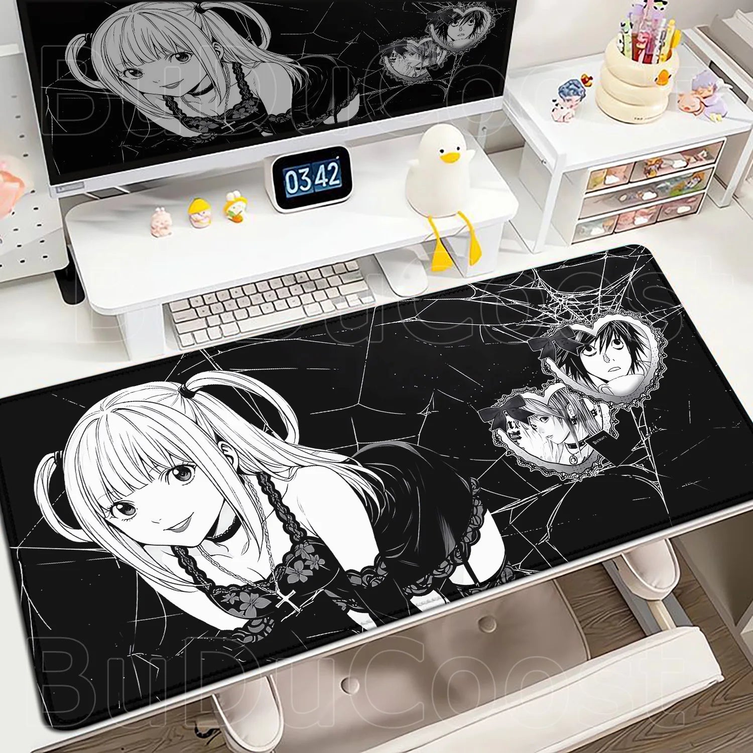 New Misa Amane Light Yagami Desk Mat Death Note Anime Mousepad Computer Gamers Lock Edge Mouse Pad Gaming E-sports Keyboard Pads